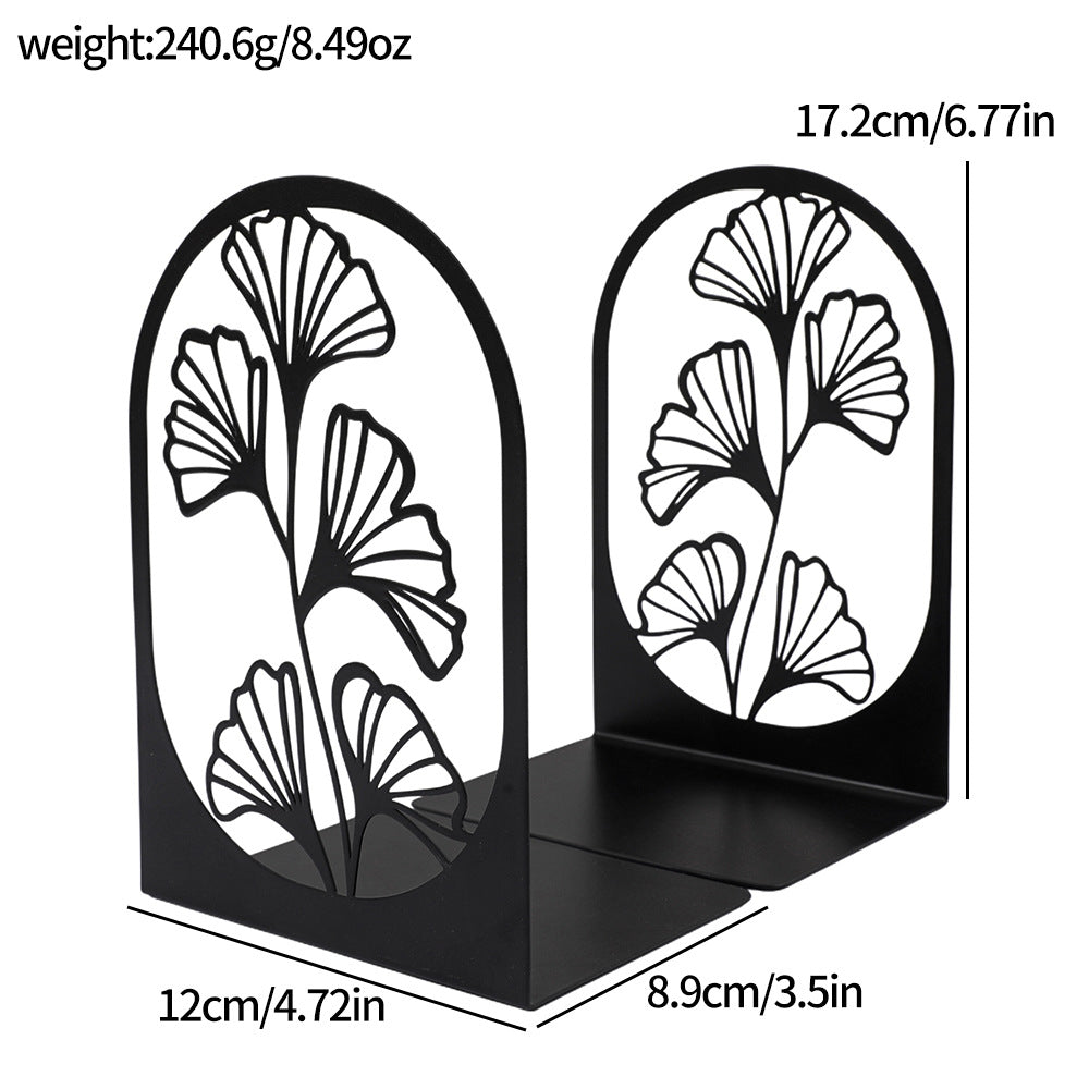 Decorative Plant-Themed Bookends