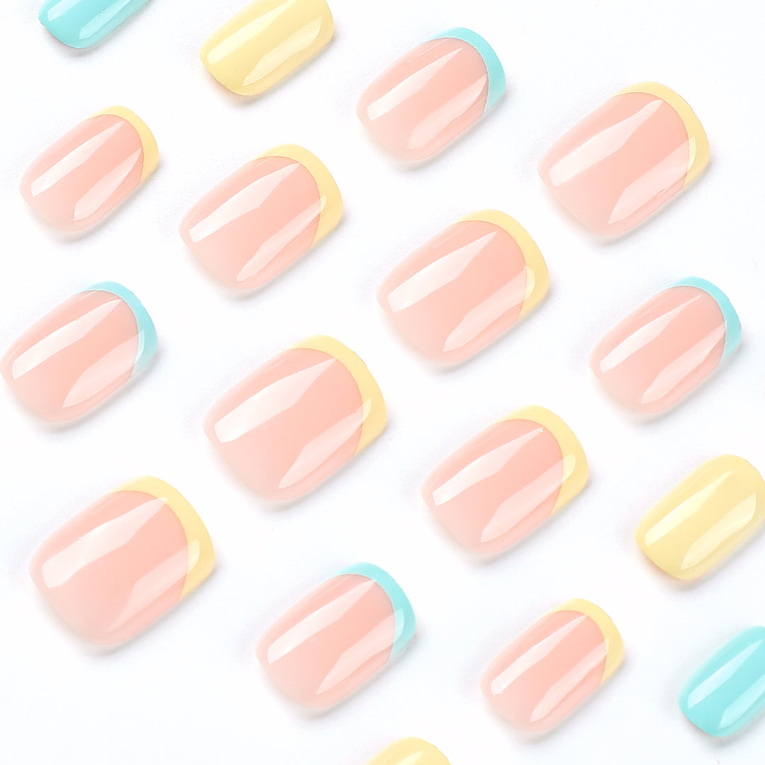 Artful Nail Art with Colorful Tips Bowlift