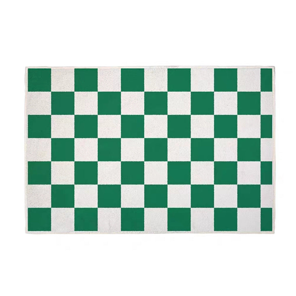 Unisex Stylish Checkered Bath Mat Bowlift