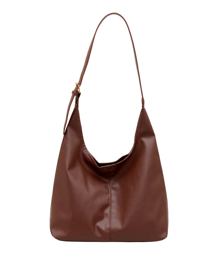 WoSpacious Soft Leather Hobo Bag Bowlift