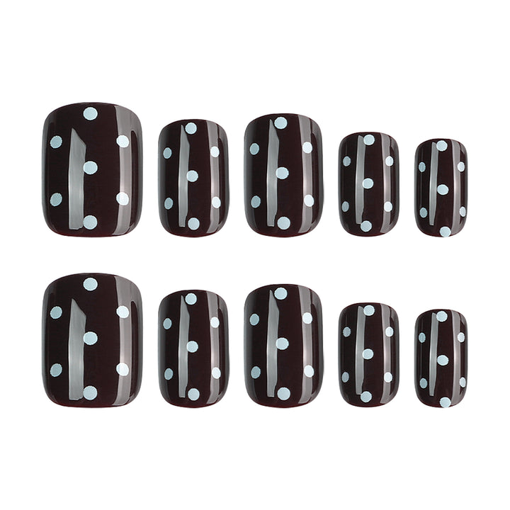 Artful Nail Art with Playful Dot Design Bowlift