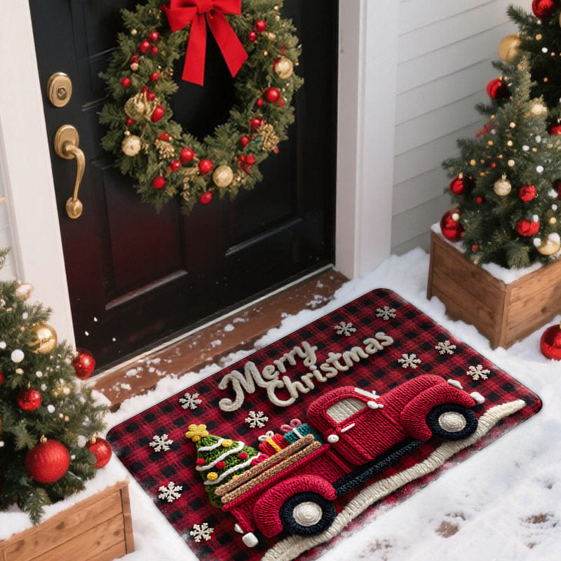 Christmas-Themed Door Mat Bowlift