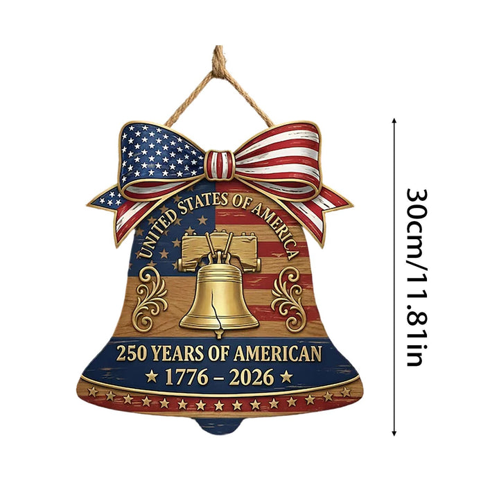 Unisex nan patriotic anniversary commemorative circular resin wall plaque with high-relief eagle Liberty Bell and Statue of Liberty personalization Bowlift