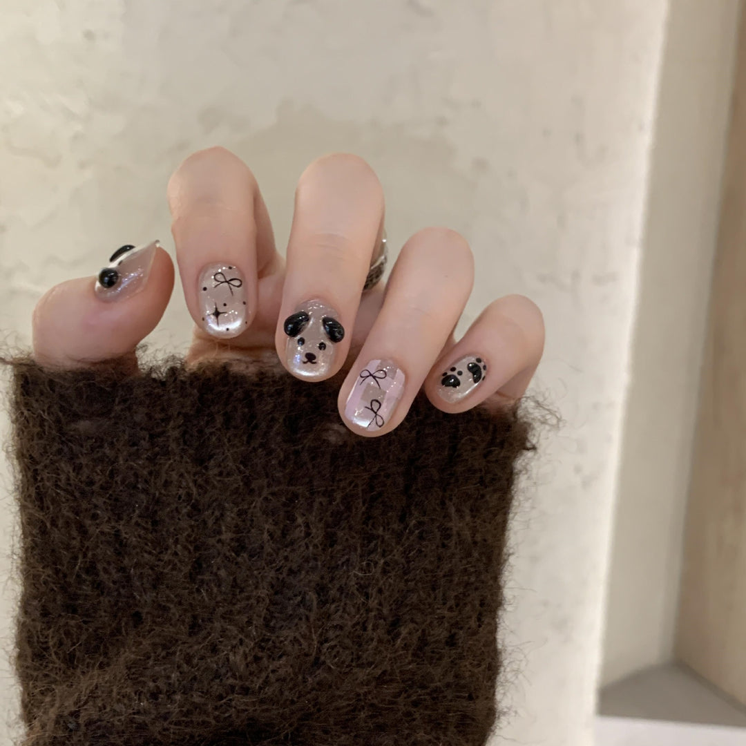 Creative Art Nails In Panda Design Bowlift