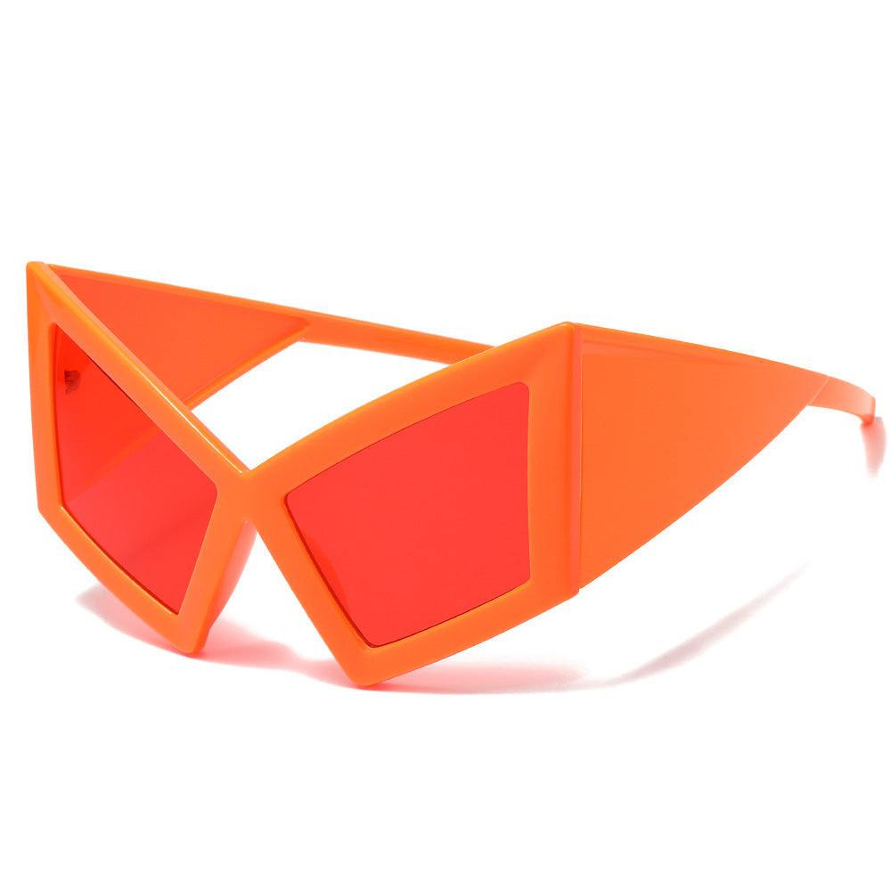 Futuristic Geometric Shield Sunglasses Bowlift