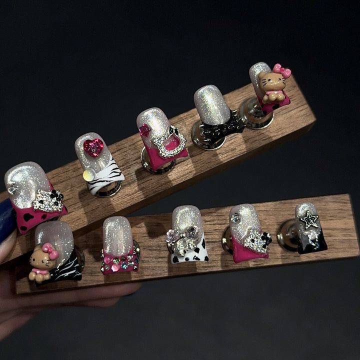 Creative Art Nails with Playful Design Bowlift