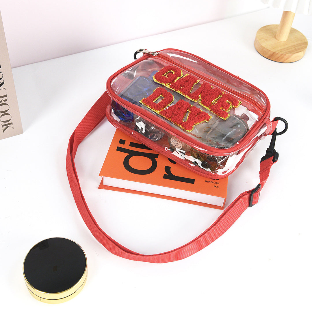 Sporty shoulder bag with transparent front Bowlift