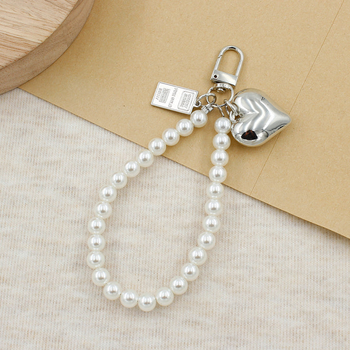 Elegant Pearl Beaded Keychain Bowlift