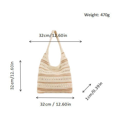 Crocheted Shoulder Bag Bowlift