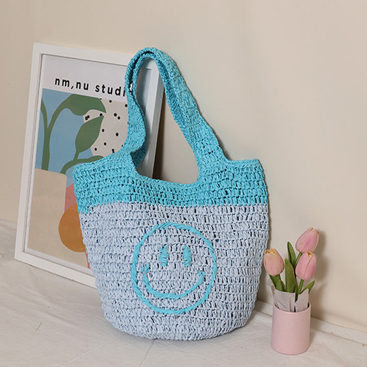 Hand-knotted shopping bag with casual design Bowlift
