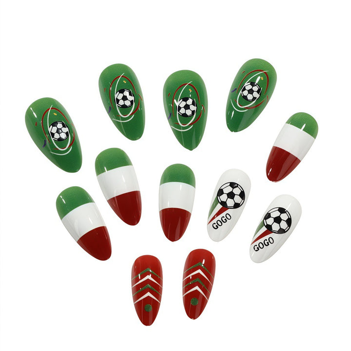 Sporty Football Art Nails Bowlift