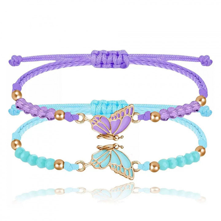 Butterfly Charm Necklace and Bracelet Set Bowlift