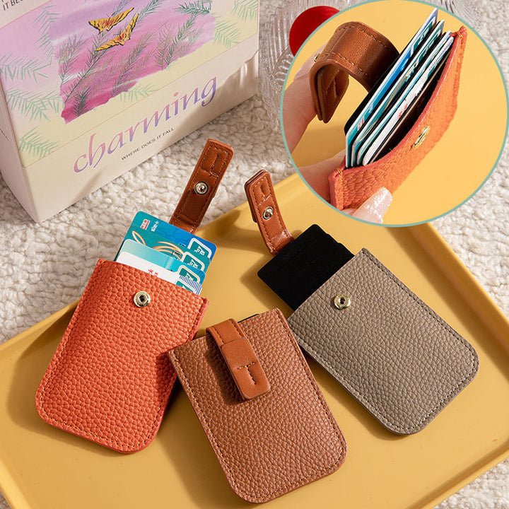 Minimalist RFID-Blocking Leather Card Holder Bowlift