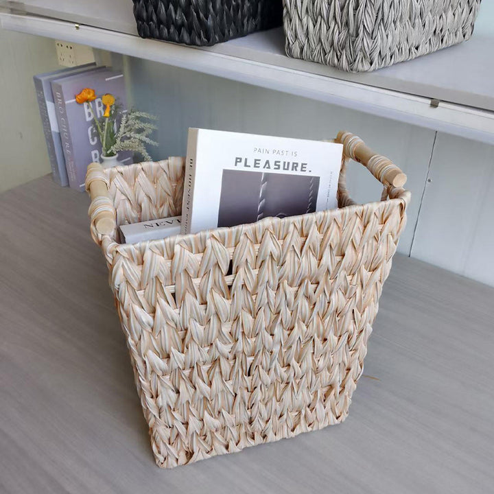 Decorative Woven Storage Bin Bowlift