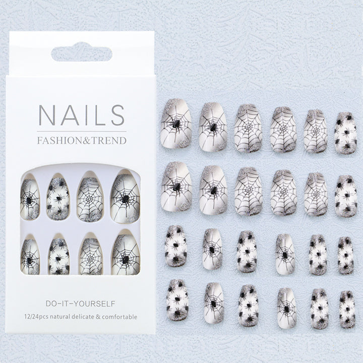 Artistic Graphic Press-On Nail Set Bowlift