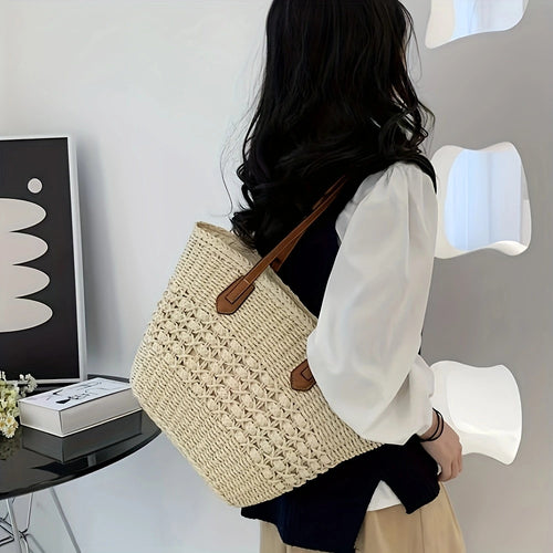 Elegant Woven Tote Bag Bowlift