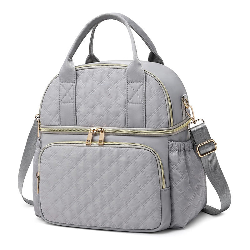 Elegant and Spacious Quilted Shoulder Bag Bowlift