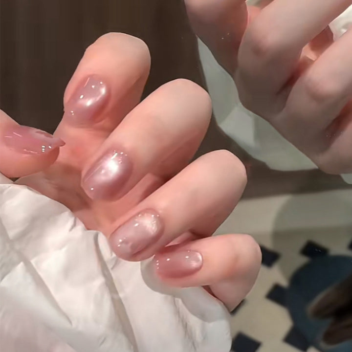 Natural Almond-Shaped Press-On Nails Bowlift