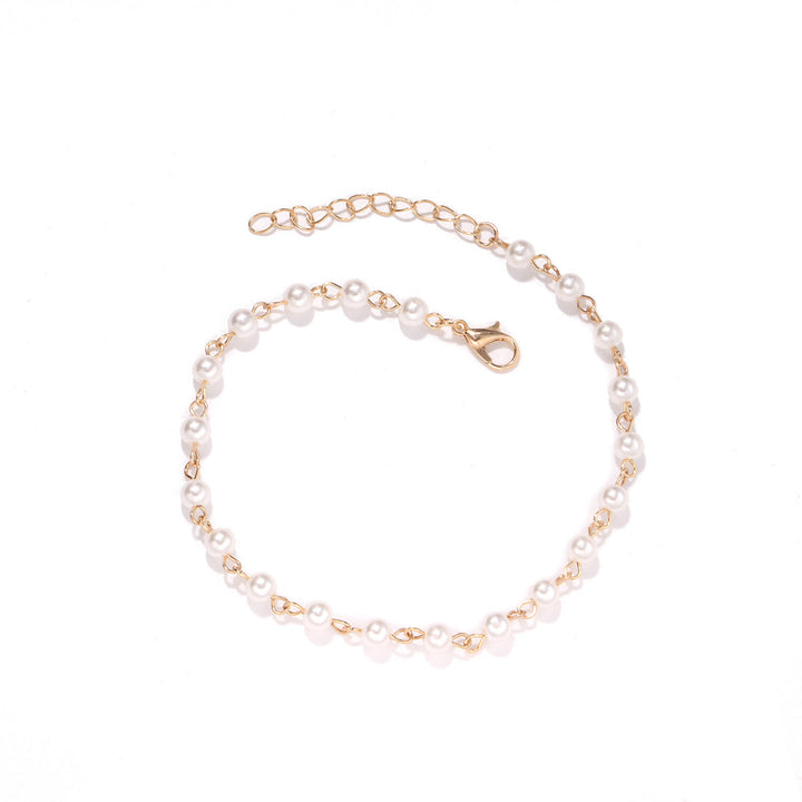 Elegant Beaded Chain Anklet Bowlift