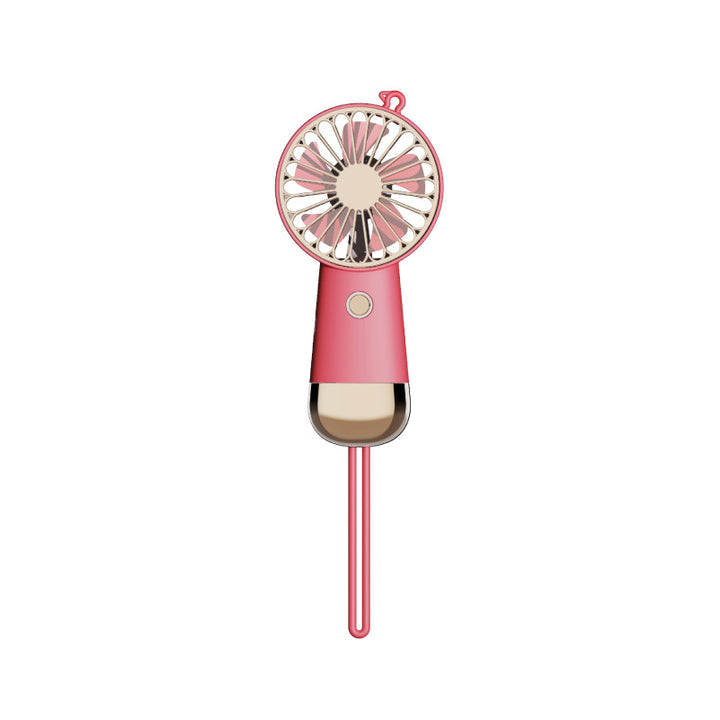 Ladies portable hand fan with USB charging function and ergonomic handle Bowlift