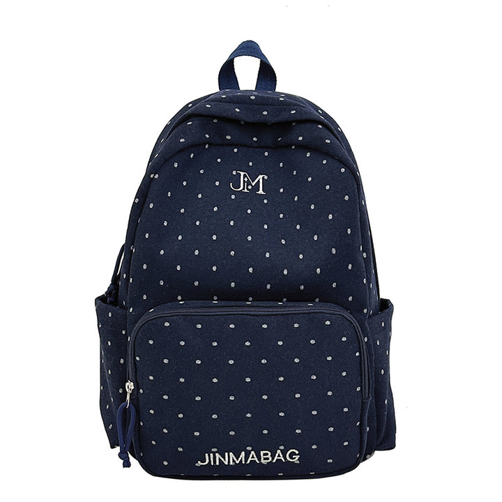 Multi-Compartment Plaid Backpack