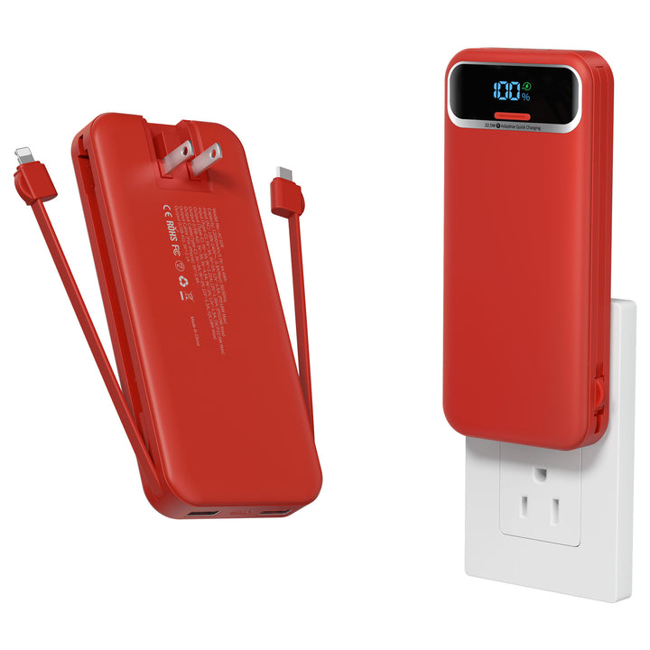 Powerbank with Integrated Charger and Lcd Display Bowlift