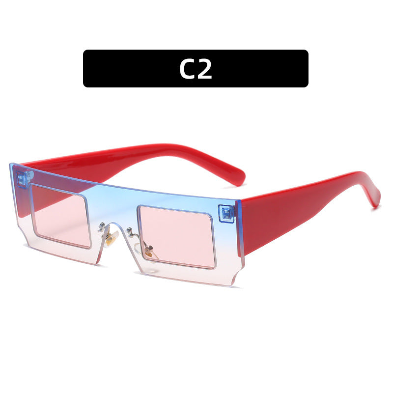 Futuristic Square Shield Sunglasses