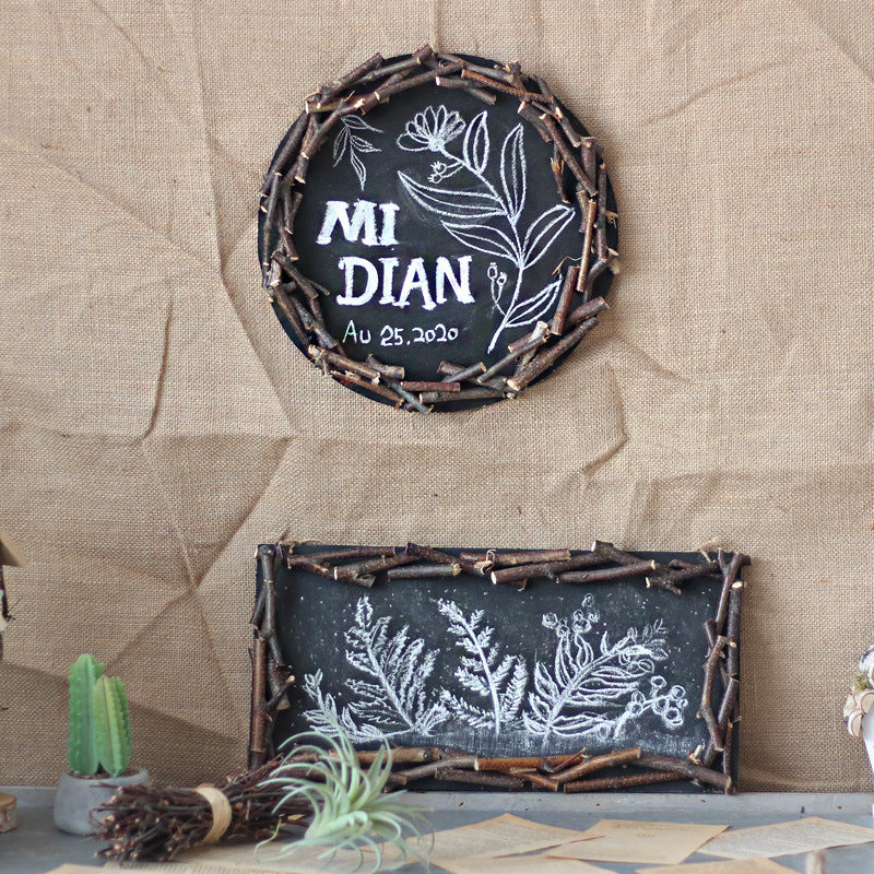 Decorative wall table with rustic frame Bowlift