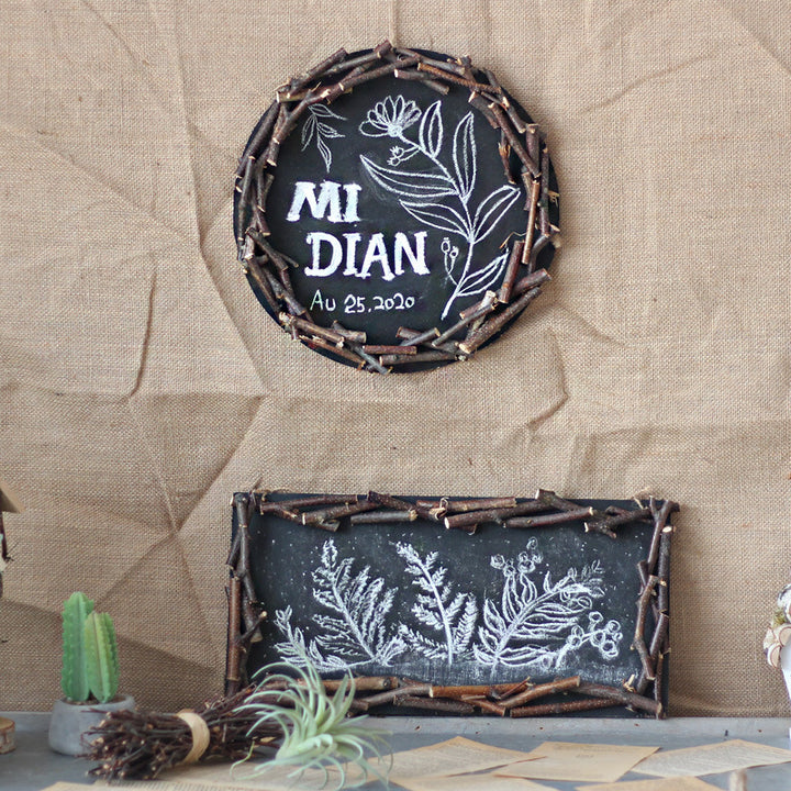 Decorative wall table with rustic frame Bowlift