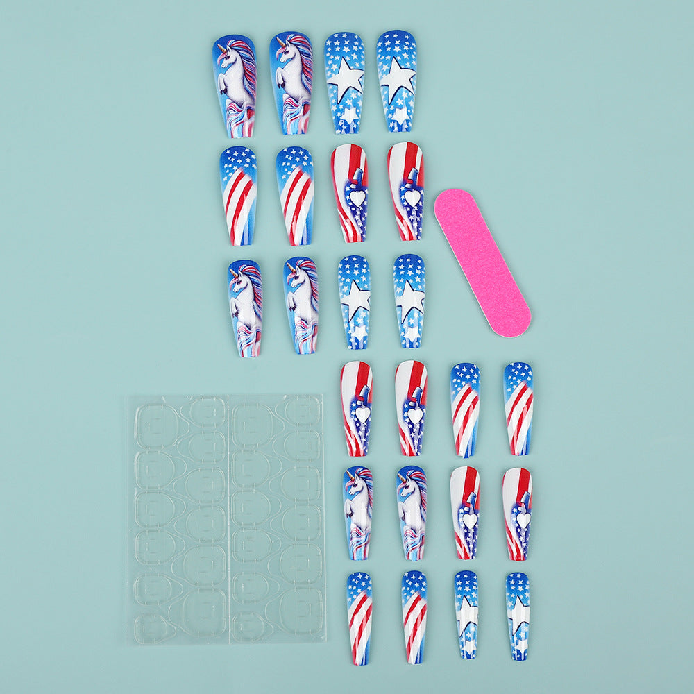 Creative nail art with patriotic designs Bowlift