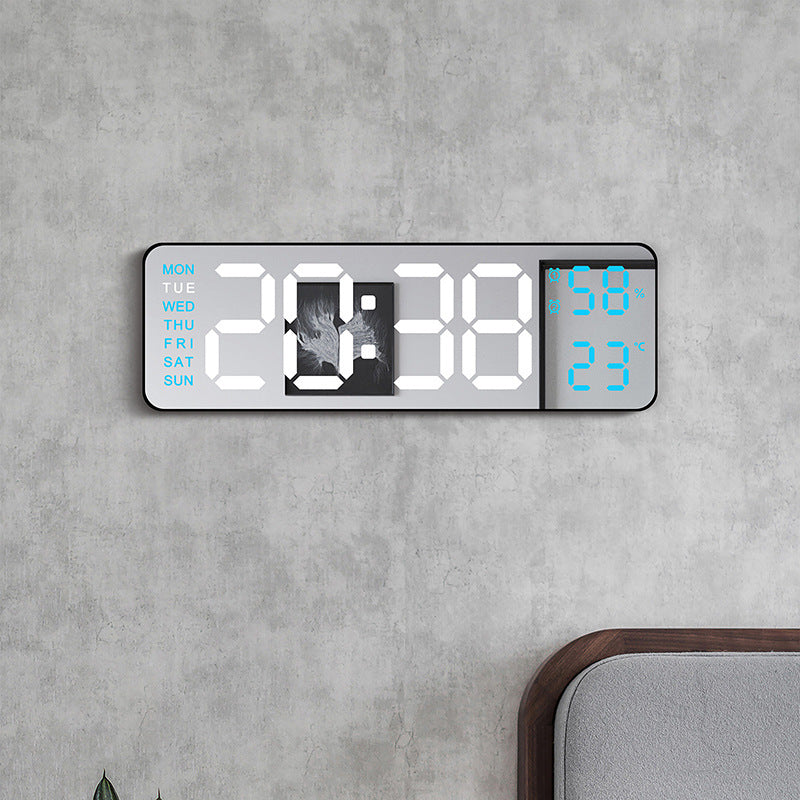 Digital Multifunctional Alarm Clock with Temperature and Hygrometer Display Bowlift
