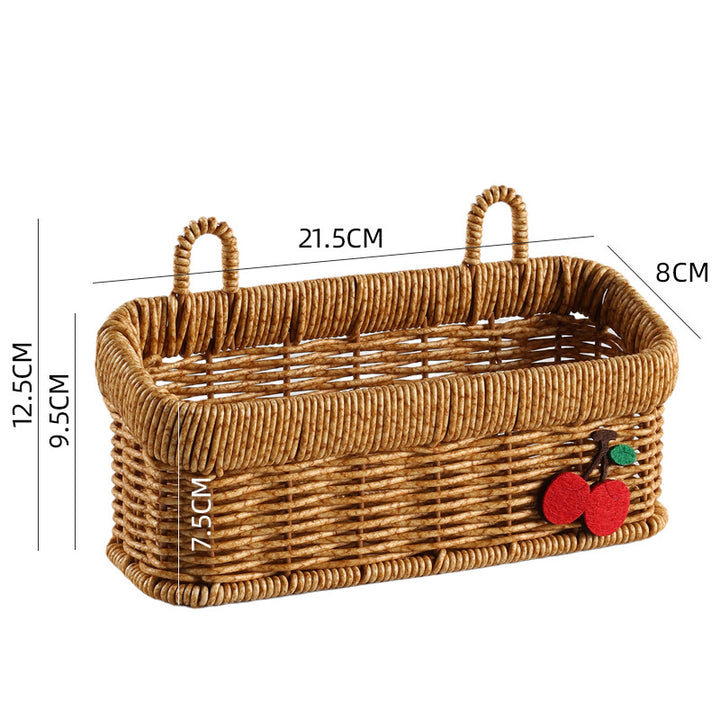 Handwoven Multi-Compartment Storage Basket Bowlift