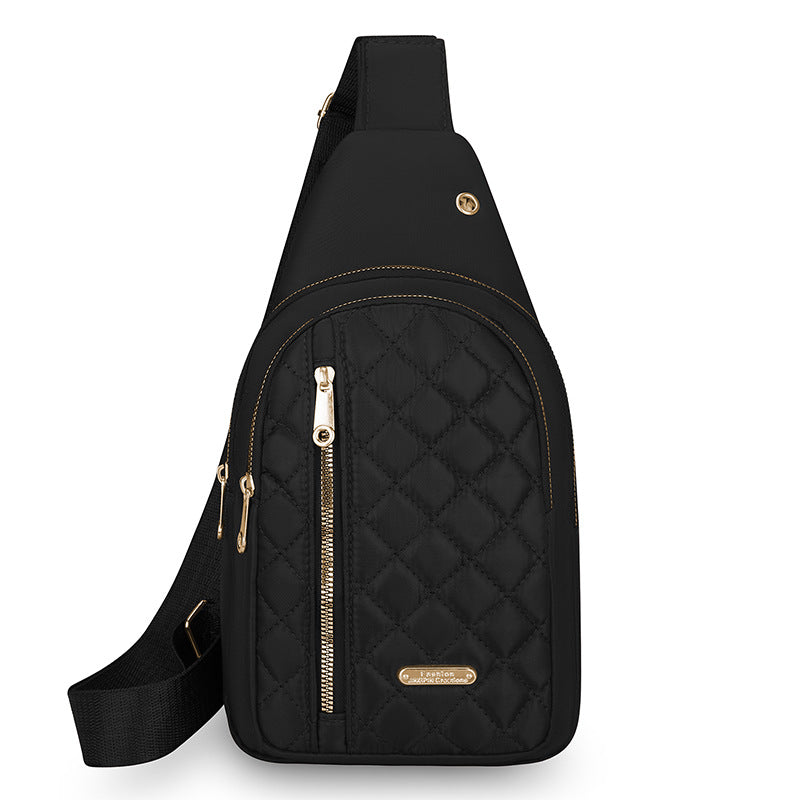 Quilted One-Shoulder Sling Bag Bowlift