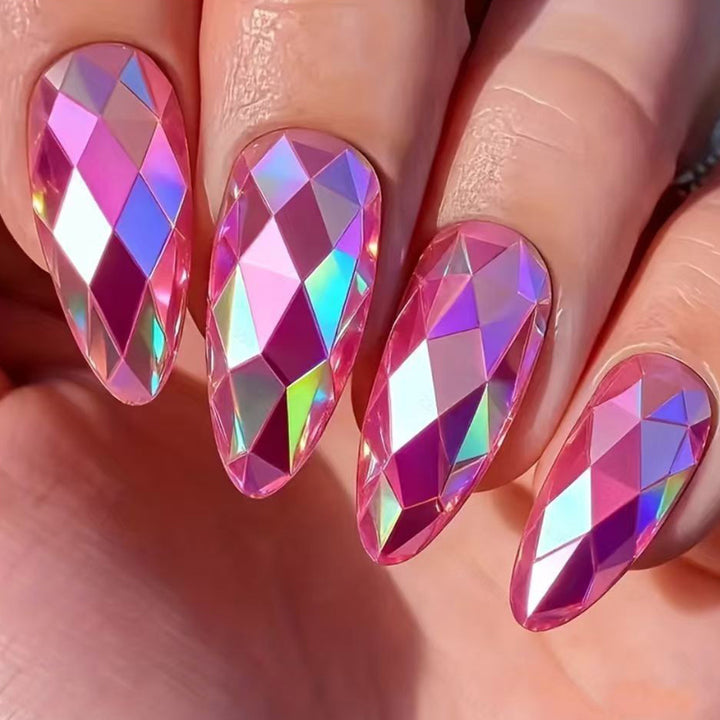 Artificial nails in elegant crystal design Bowlift