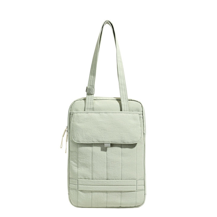 Structured Quilted Laptop Tote Bag Bowlift