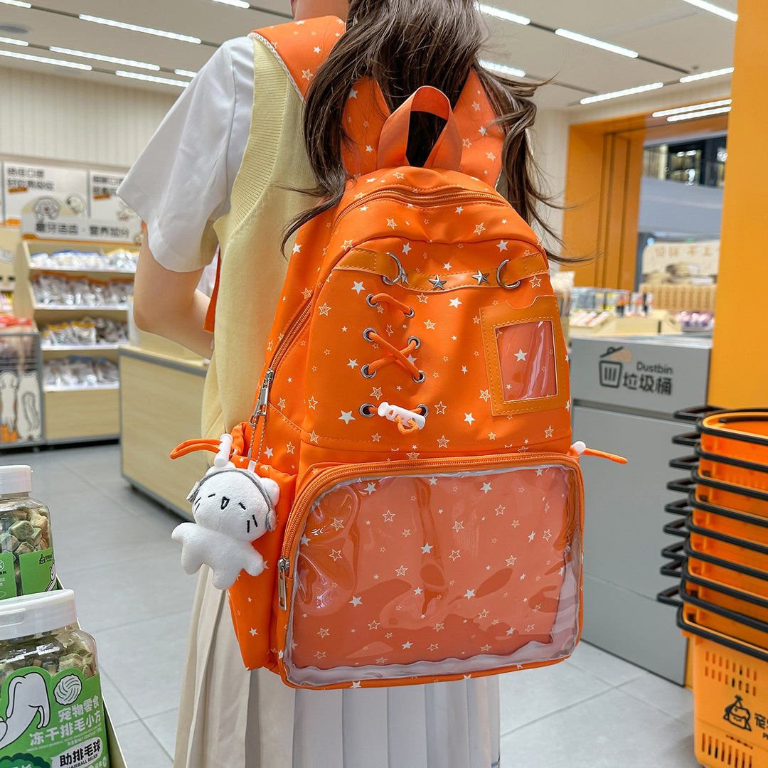Decorative Character-Themed Backpack Bowlift