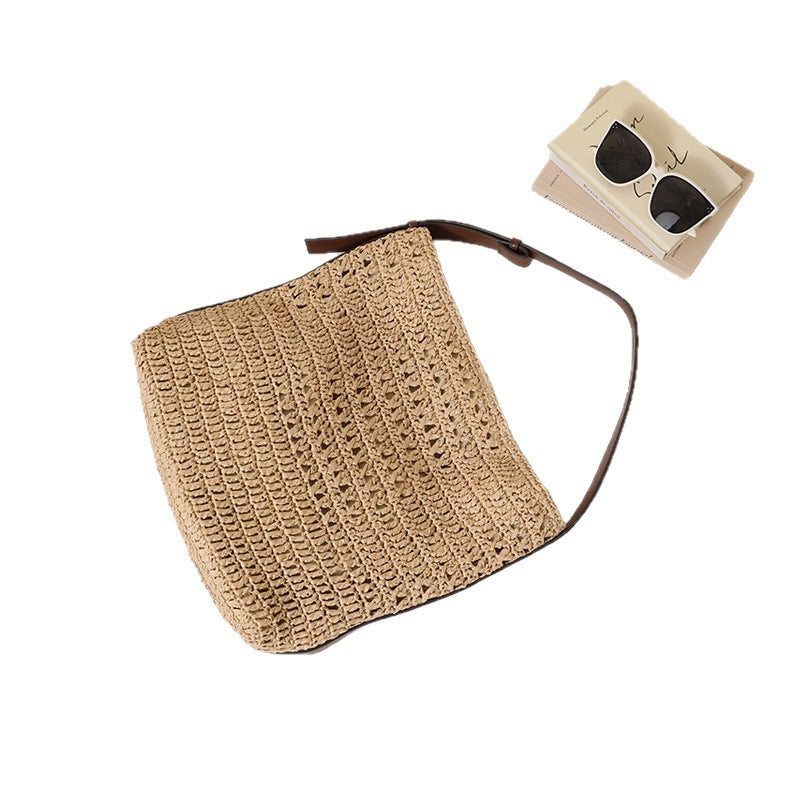 Handmade Shoulder Bag in Modern Natural Design Bowlift
