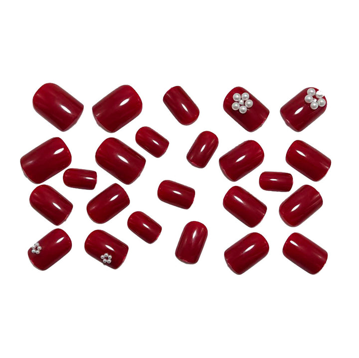 Elegant artificial nails with shimmering rhinestone embellishments Bowlift