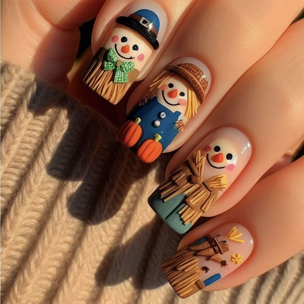 Creative Art Nails in Festive Autumn Design Bowlift