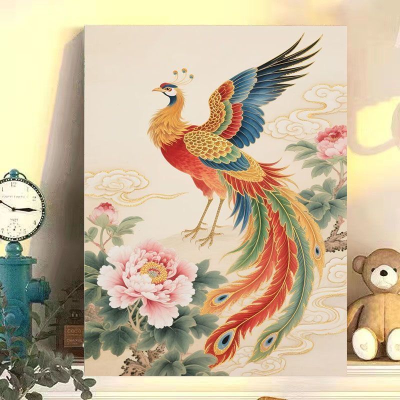 Mythical Phoenix Canvas Art Bowlift