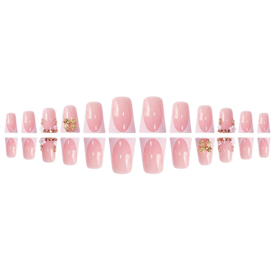 Decorative Nail Art with Glittering Bow Bowlift