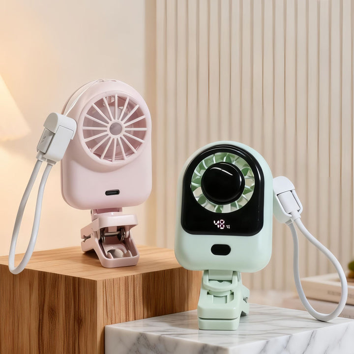 Ladies Portable Mini Air Cooler with Digital Display Bowlift