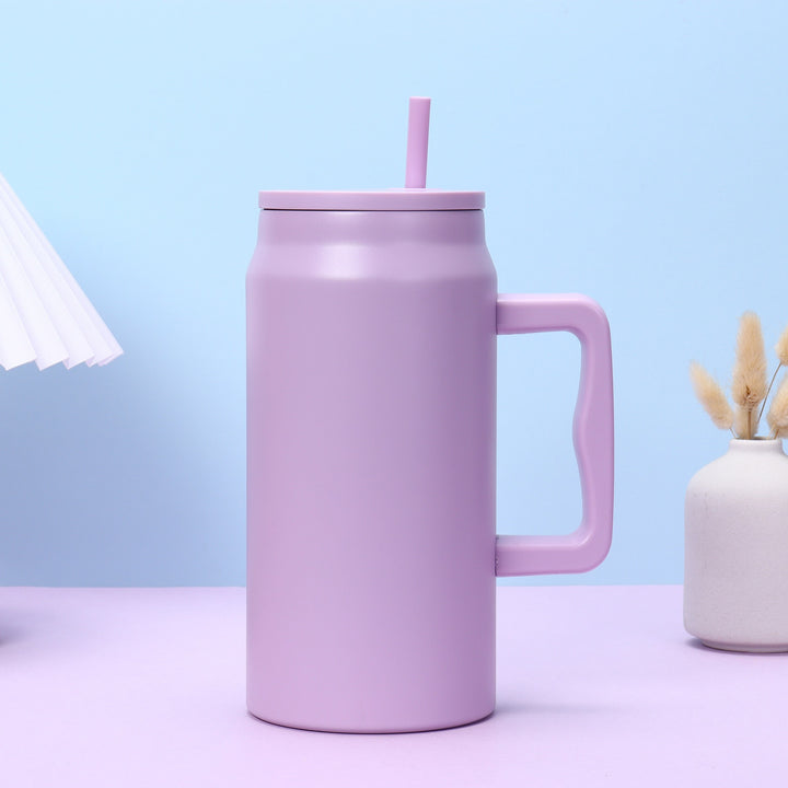 Ladies stylish insulated cup with removable straw Bowlift