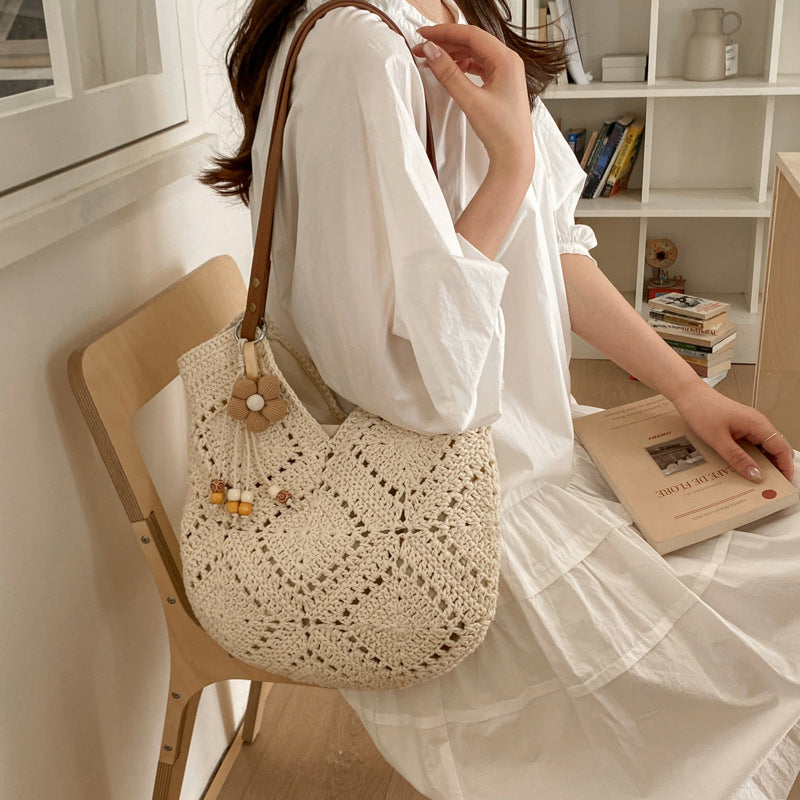 Handmade Macramé Shopper Bag Bowlift