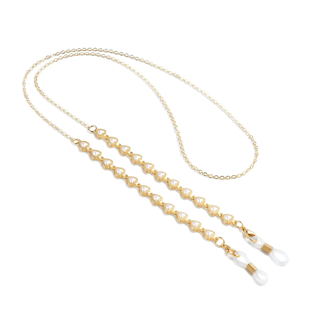 Elegant Pearl-Linked Eyewear Chain Bowlift