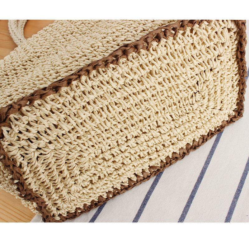 Braided Shoulder Bag with Modern Tassel and Adjustable Carrying Strap Bowlift