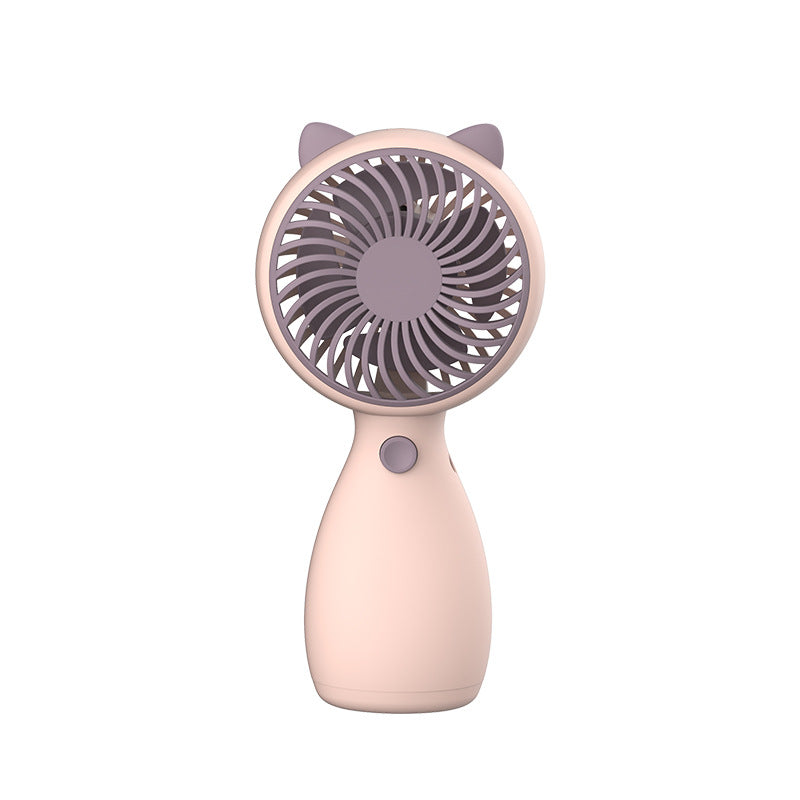 Ladies portable hand fan with ergonomic animal design Bowlift