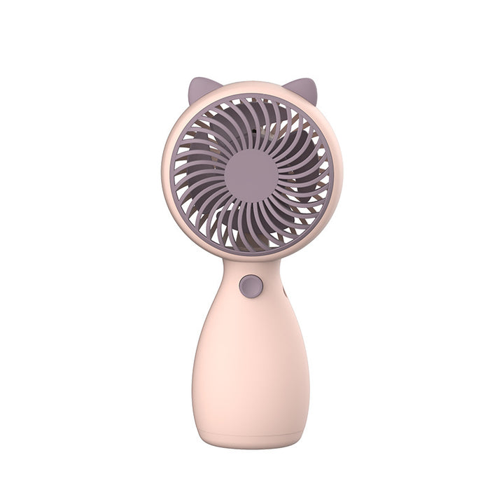 Ladies portable hand fan with ergonomic animal design Bowlift