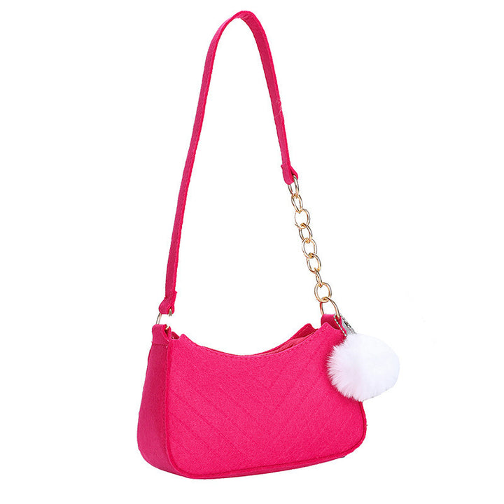 WoStylish Faux Fur Mini Handbag Bowlift