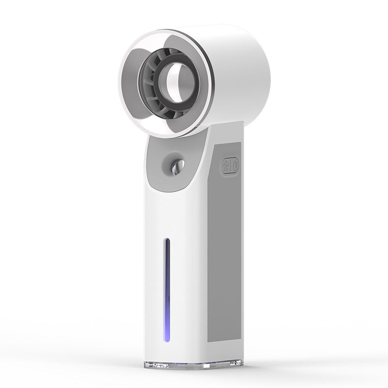 Unisex portable ultrasonic facial spray and mini fan with USB charging function Bowlift